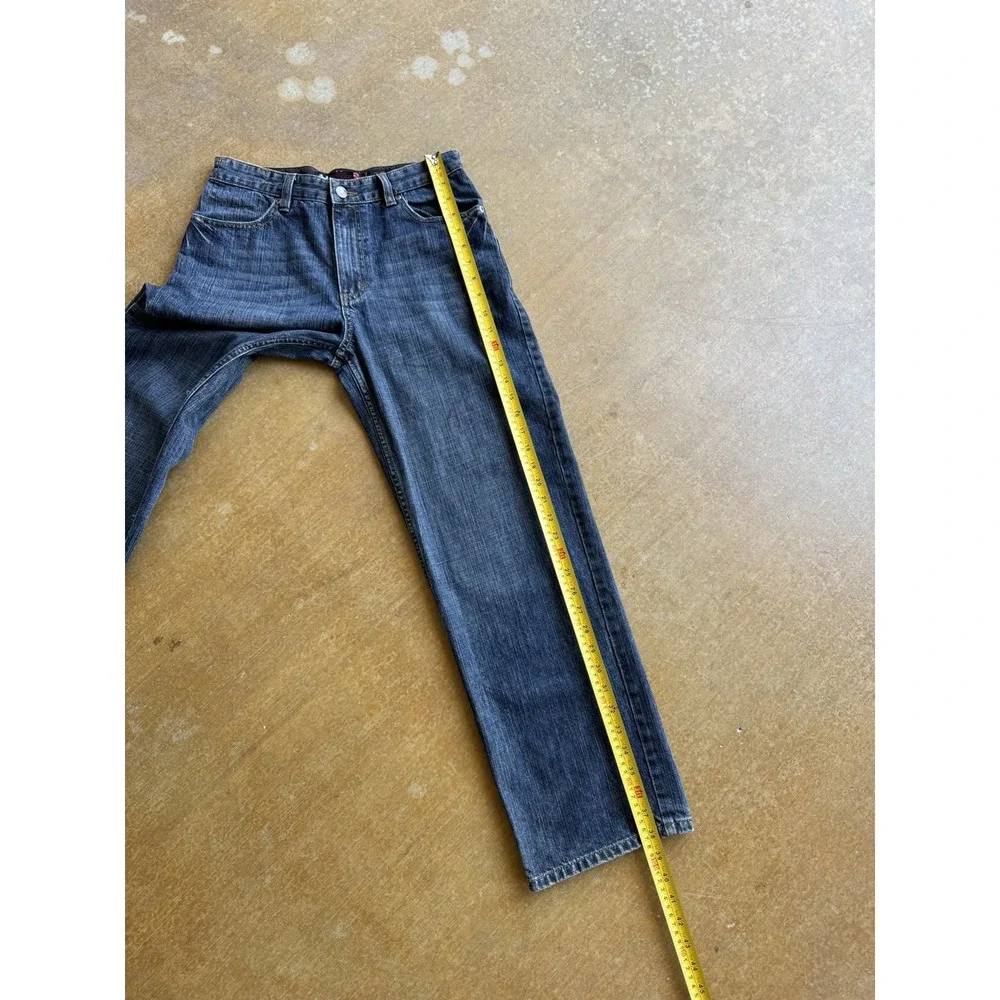 VTG Tony Hawk Baggy Dark Wash Straight Leg Denim Jeans Skater Y2K Boys 18Y 28x28